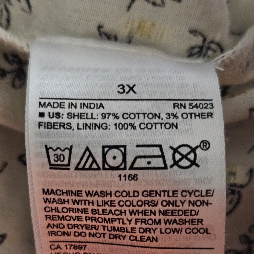 Old Navy Cream Boho Maxi Dress with Tiny Floral Print Siz3 3X - Picture 7 of 11